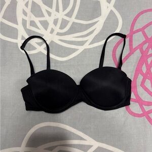 Victoria’s Secret PINK Black Wear Everywhere Multi-Way Push-Up Bra